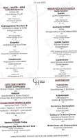 Gasthaus Hofmann menu
