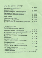 Pinkis Dorfschaenke menu