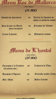 L'hostal menu