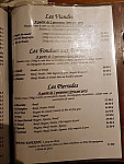 La Grotte Aux Fondues menu