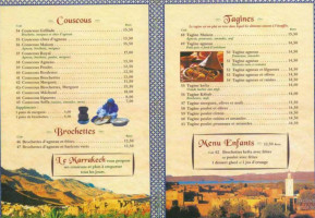 Le Marrakech menu