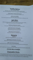 Gally's Bar Restaurant menu