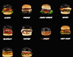 Black And White Burger menu