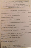 Sonnenhof menu
