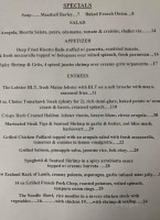 Seagrass menu