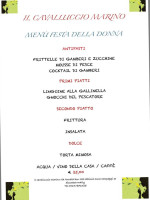 Il Cavalluccio Marino menu