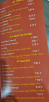 La Brise menu