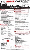 Big Apple Cafe menu