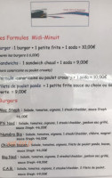 Midi Minuit menu