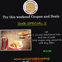 Universal Pizza And Subs food