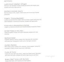Il Capriccio Nj menu