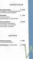 Landhaus Wiedemann menu