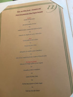 De L'auberge Du Manet menu