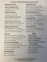 Valley City Chill And Grille menu