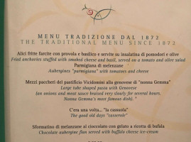 Da Maria Trattoria Pizzeria Amalfi menu