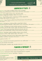 Tropicana menu