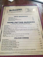 The Burgers menu