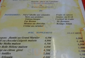 Restaurant Des Remparts menu