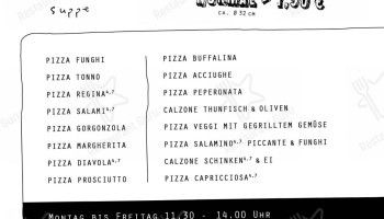 Gorilla - Pizza E Piu menu