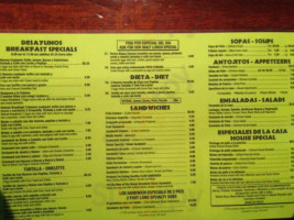 Three Palm Cuban Cafe menu