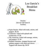 Los Garcia's Mexican menu