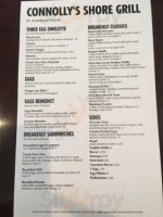 Connolly's Shore Grill menu