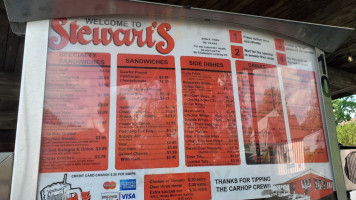 Stewart's Root Beer Marion menu