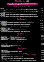 Chez Milou menu