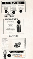 Le Grand Cafe des Arts menu