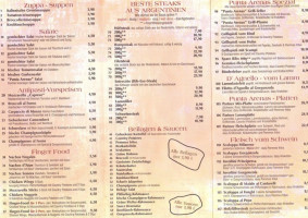 Punta Arenas menu