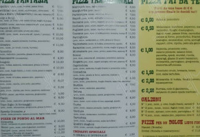 Bonus Pizzeria SpecialitÀ Pesce menu