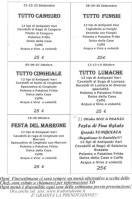 Trattoria Pizzeria Leone menu