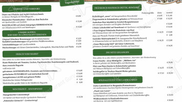 Bräustüberl Schloß Seefeld menu
