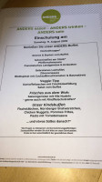 Erlebnis- Anders menu