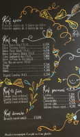 Kafé Koefet menu