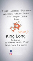 King Long menu