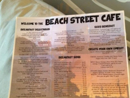 Beach Street Cafe menu