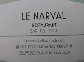 Le Narval menu