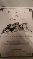 Carini's Italian restaurant menu