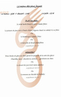 Chambourlettes menu