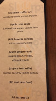 Black Diamond Bistro menu