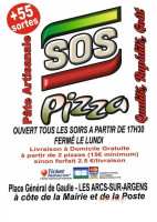 Sos Pizza menu
