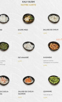 Kaly Sushi menu