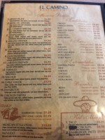 El Camino menu