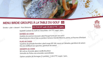 La Table Du Golf food