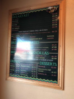 Burritos More menu