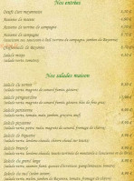 Auberge Du Bréon menu