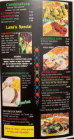 Luna Mexicana menu