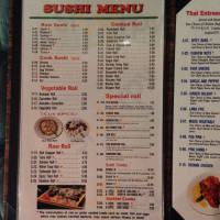 Fusion Thai Japanese Cuisine menu