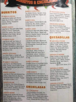Sonoras Lucasville menu
